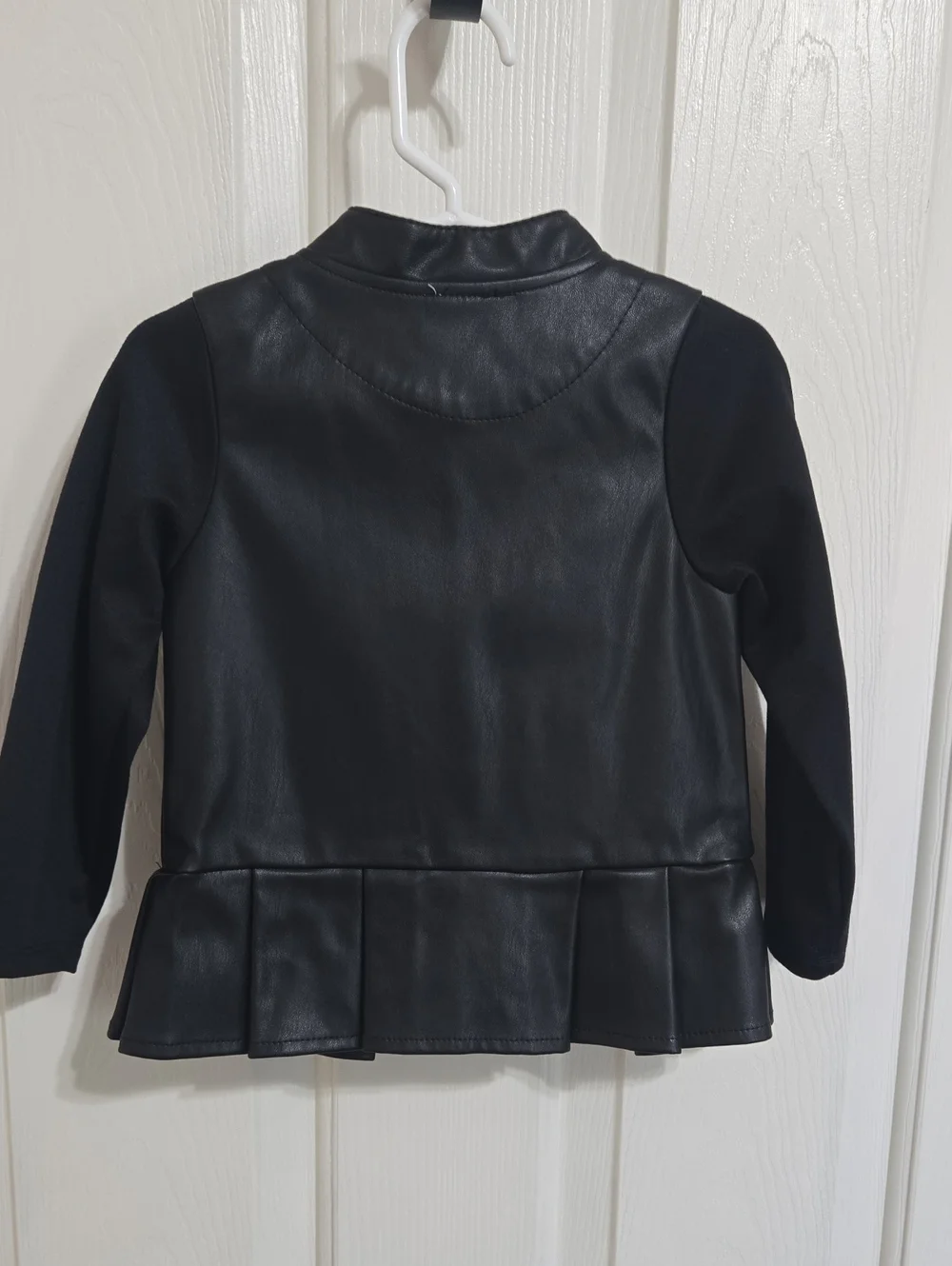 Disney minnie mouse faux leather black moto jacket